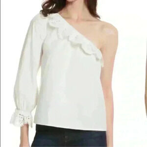 Joie one shoulder blouse medium